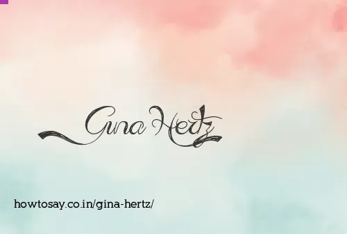 Gina Hertz