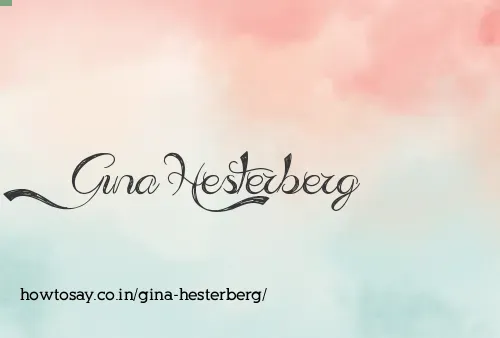 Gina Hesterberg