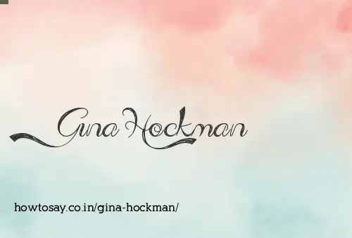 Gina Hockman