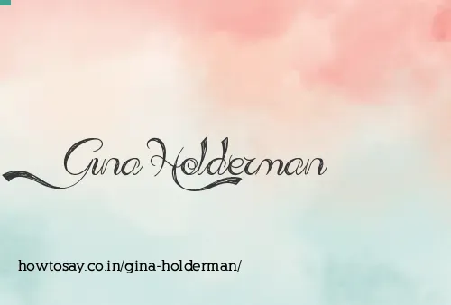 Gina Holderman