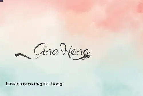 Gina Hong