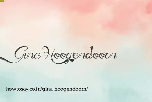 Gina Hoogendoorn