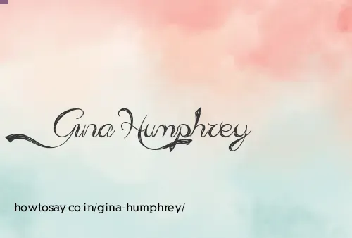 Gina Humphrey
