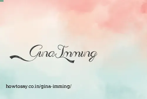 Gina Imming