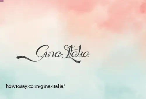 Gina Italia