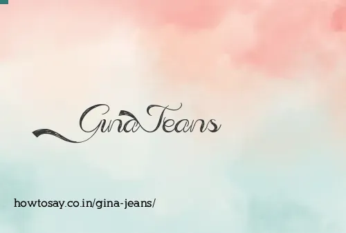 Gina Jeans