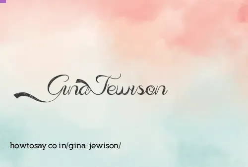 Gina Jewison