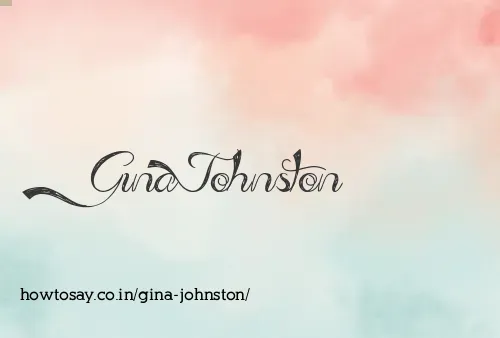 Gina Johnston