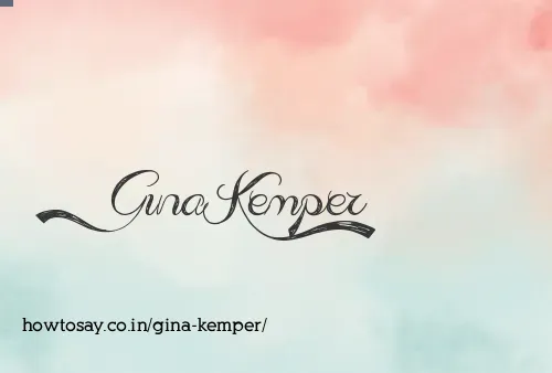 Gina Kemper
