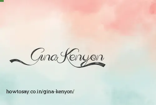 Gina Kenyon