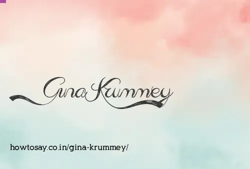 Gina Krummey