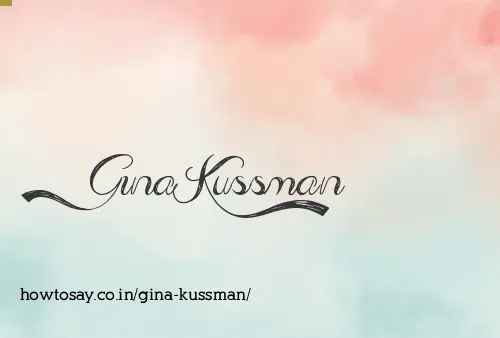 Gina Kussman