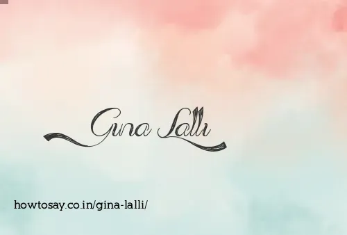 Gina Lalli