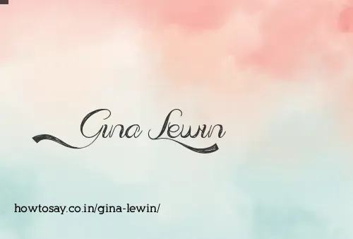 Gina Lewin