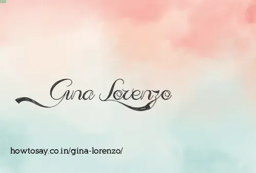 Gina Lorenzo