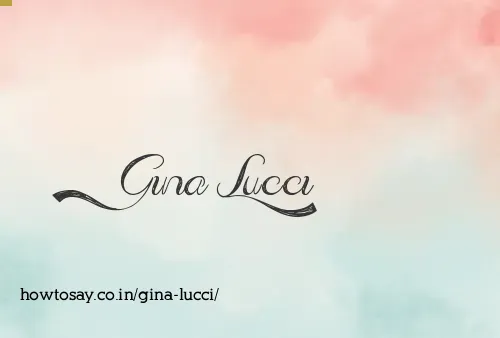 Gina Lucci