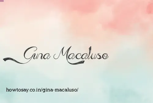 Gina Macaluso