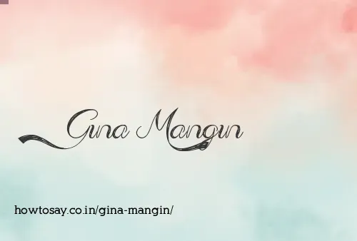 Gina Mangin
