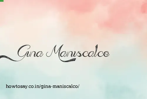 Gina Maniscalco