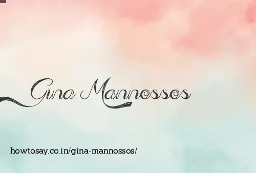 Gina Mannossos