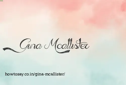 Gina Mcallister