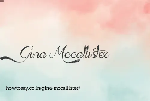 Gina Mccallister