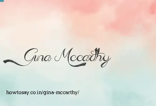 Gina Mccarthy