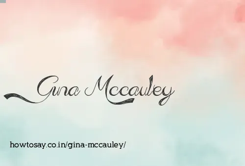 Gina Mccauley