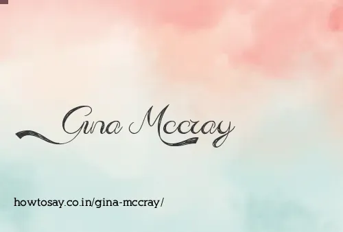 Gina Mccray