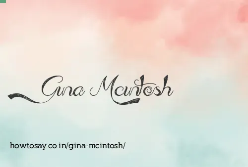 Gina Mcintosh