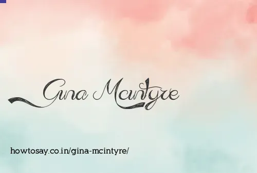 Gina Mcintyre