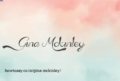 Gina Mckinley