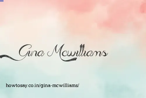 Gina Mcwilliams