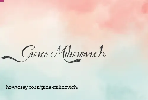 Gina Milinovich