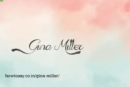 Gina Miller