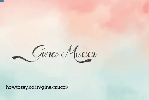 Gina Mucci