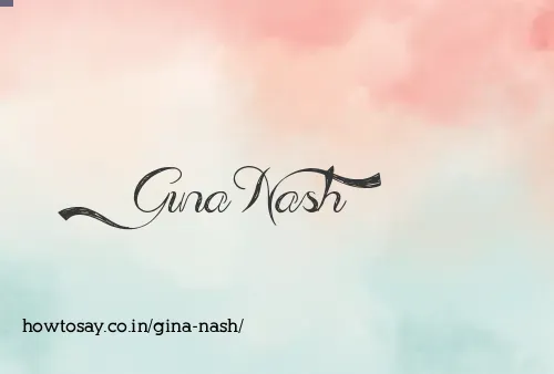 Gina Nash