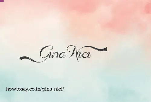 Gina Nici