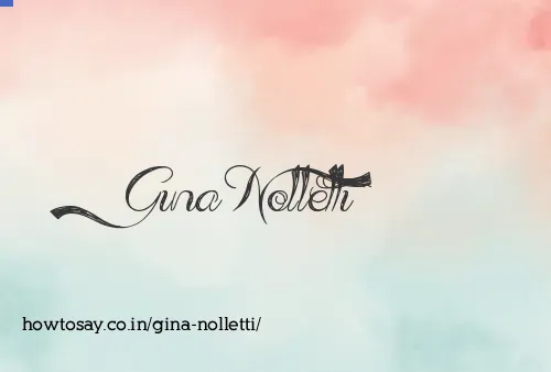 Gina Nolletti
