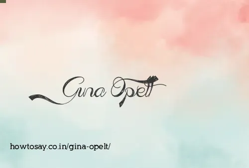Gina Opelt