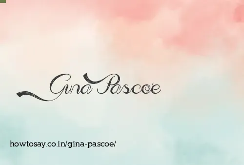 Gina Pascoe