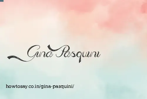 Gina Pasquini