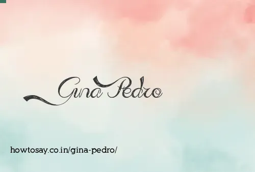 Gina Pedro