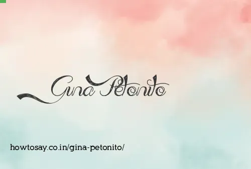 Gina Petonito