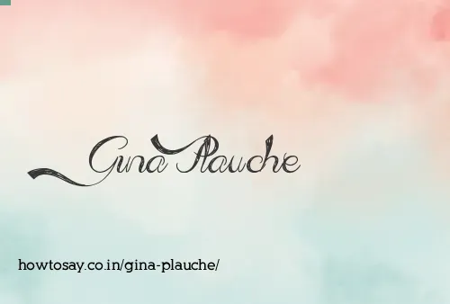 Gina Plauche