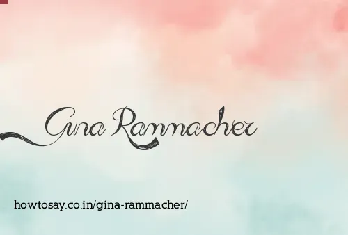 Gina Rammacher