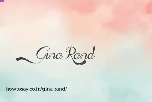 Gina Rand