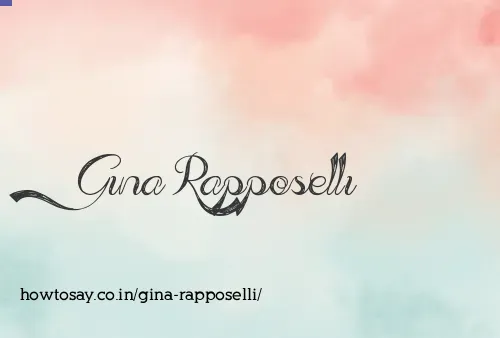 Gina Rapposelli