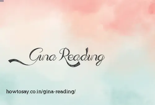 Gina Reading