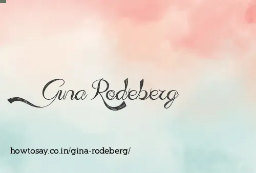 Gina Rodeberg